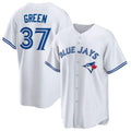 Custom #37 White TOR Baseball Shirt Top