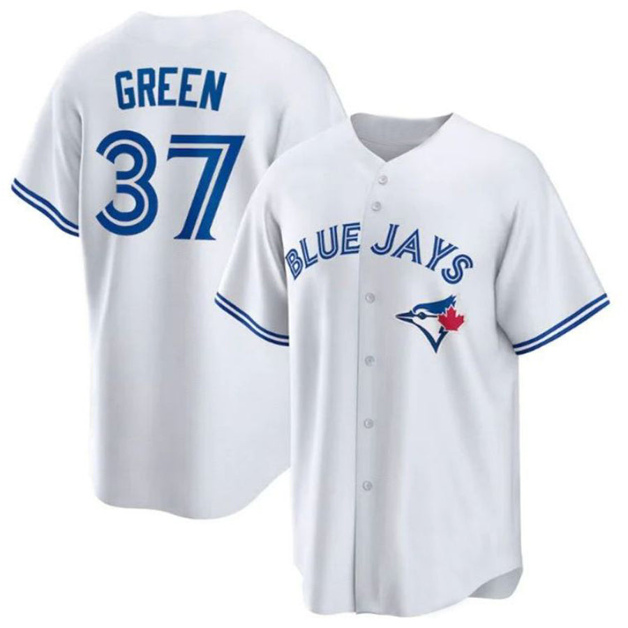 Custom #37 White TOR Baseball Shirt Top