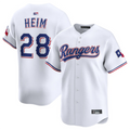 Custom #28 White TEX Baseball Shirt Top