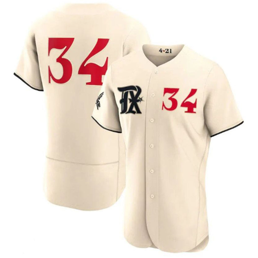 Custom #34 Cream City Connect TEX Baseball Shirt Top