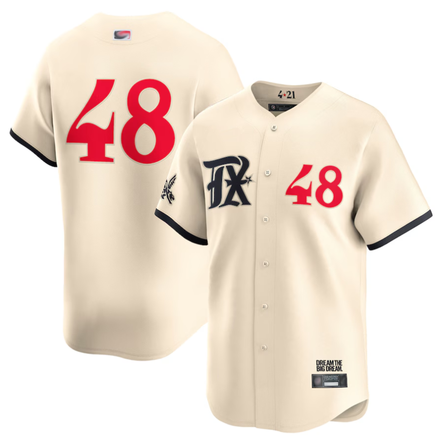 Custom #48 Cream City Connect TEX Baseball Shirt Top