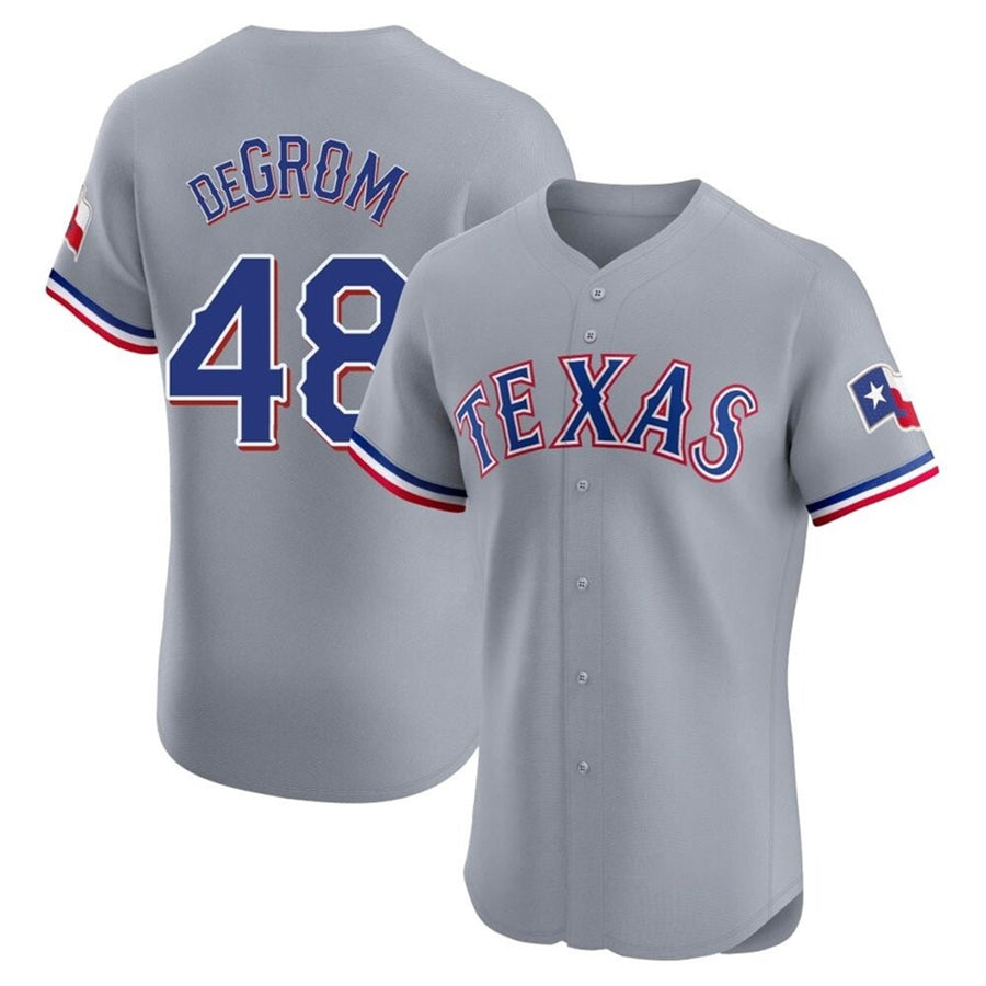 Custom #48 Gray TEX Baseball Shirt Top