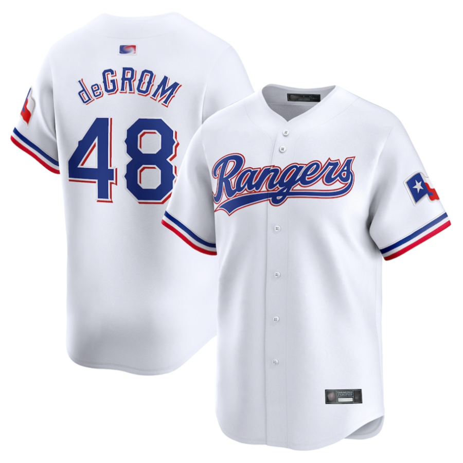 Custom #48 White TEX Baseball Shirt Top