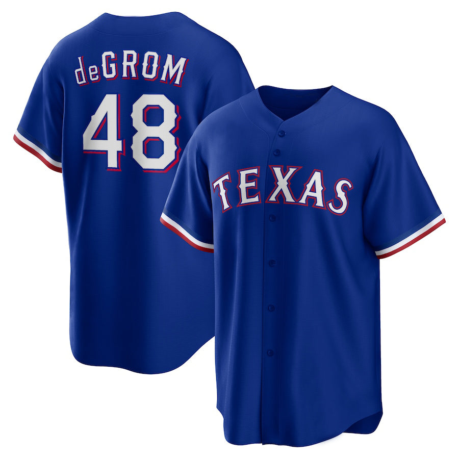 Custom #48 Royal TEX Baseball Shirt Top