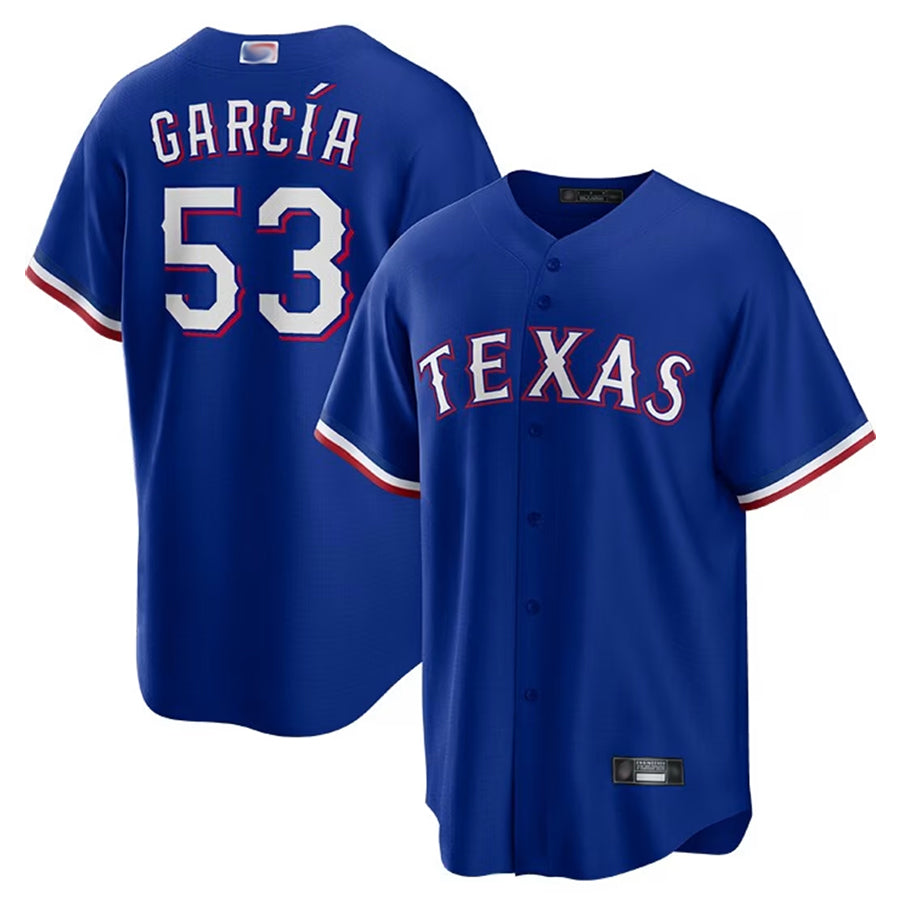 Custom #53 Royal TEX Baseball Shirt Top