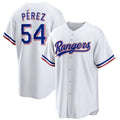 Custom #54 White TEX Baseball Shirt Top
