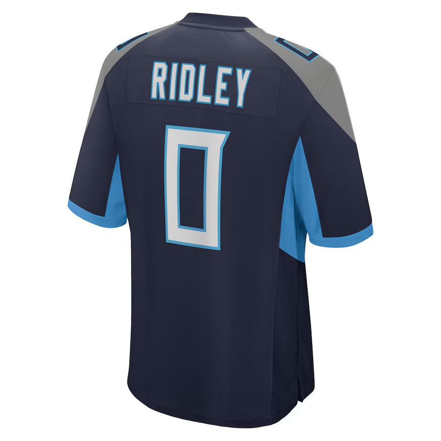 Custom #0 Navy TEN Football Shirt Top