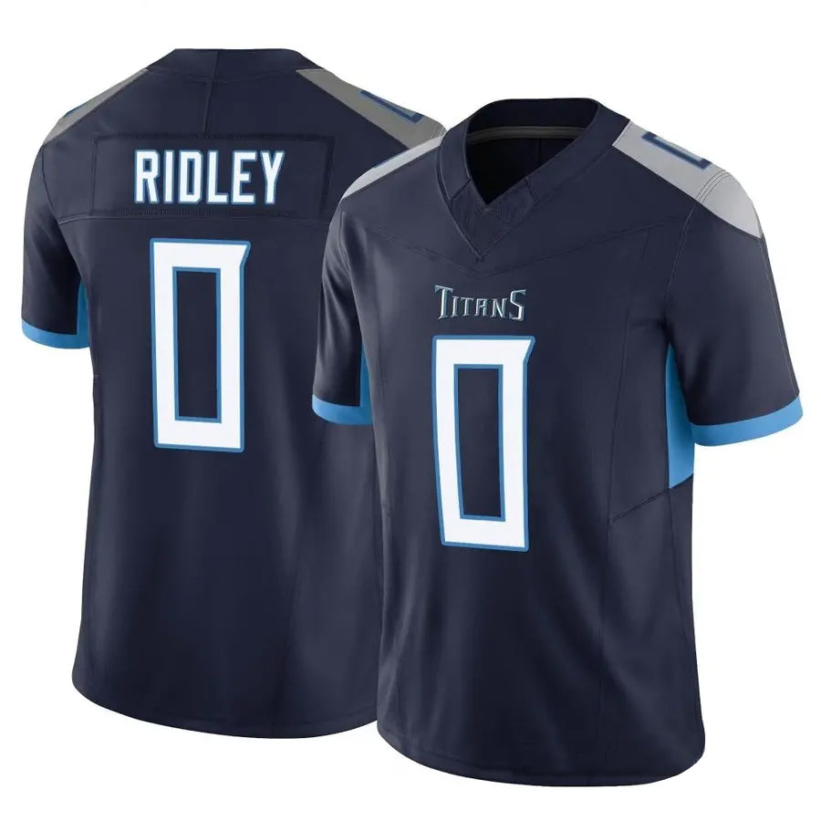 Custom #0 Navy TEN Football Shirt Top