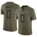 Custom #0 Olive TEN Football Shirt Top