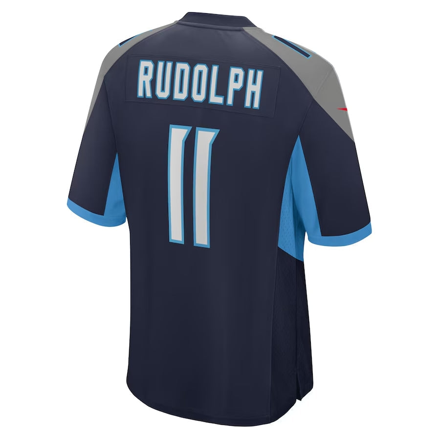 Custom #11 Navy TEN Football Shirt Top