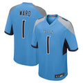Custom #1 Light Blue TEN Football Shirt Top