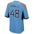 Custom #48 Light Blue TEN Football Shirt Top