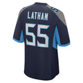 Custom #55 Navy TEN Football Shirt Top