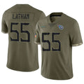 Custom #55 Olive TEN Football Shirt Top