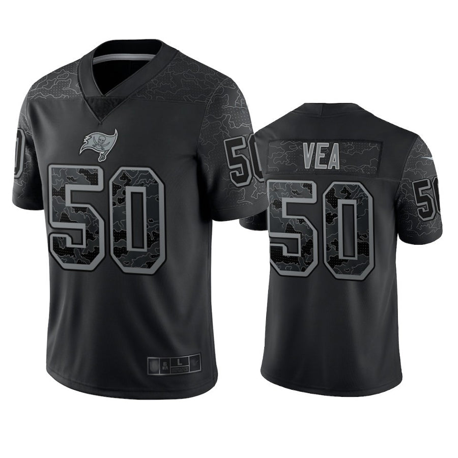 Custom #50 Black TB Football Shirt Top