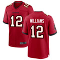 Custom #12 Red TB Football Shirt Top