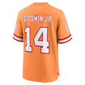Custom #14 Orange TB Football Shirt Top