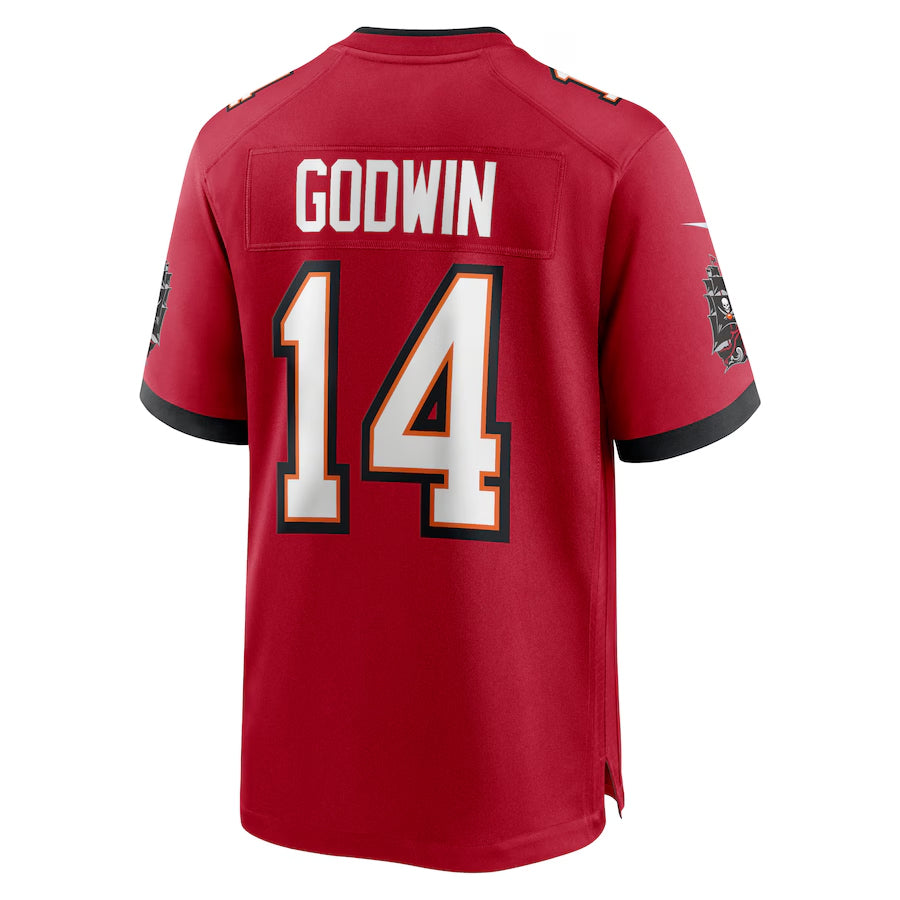 Custom #14 Red TB Football Shirt Top