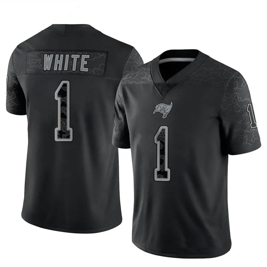 Custom #1 Black TB Football Shirt Top