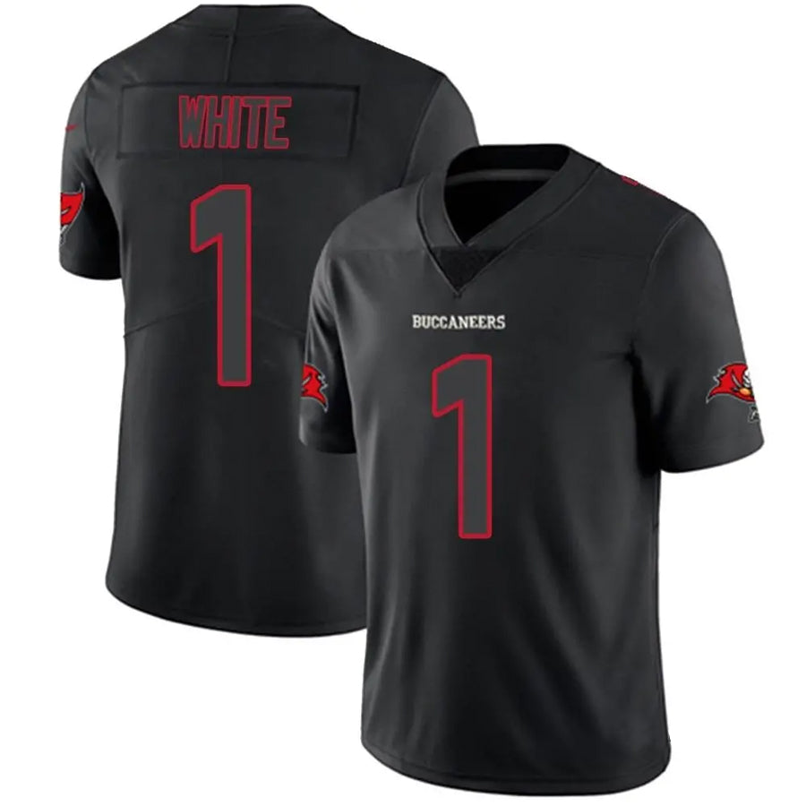 Custom #1 Black TB Football Shirt Top