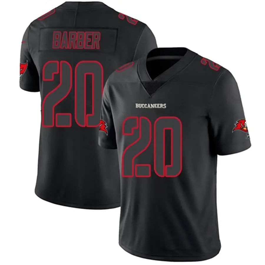 Custom #20 Black TB Football Shirt Top