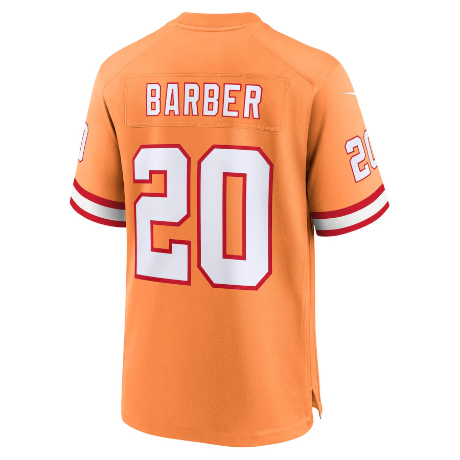 Custom #20 Orange TB Football Shirt Top