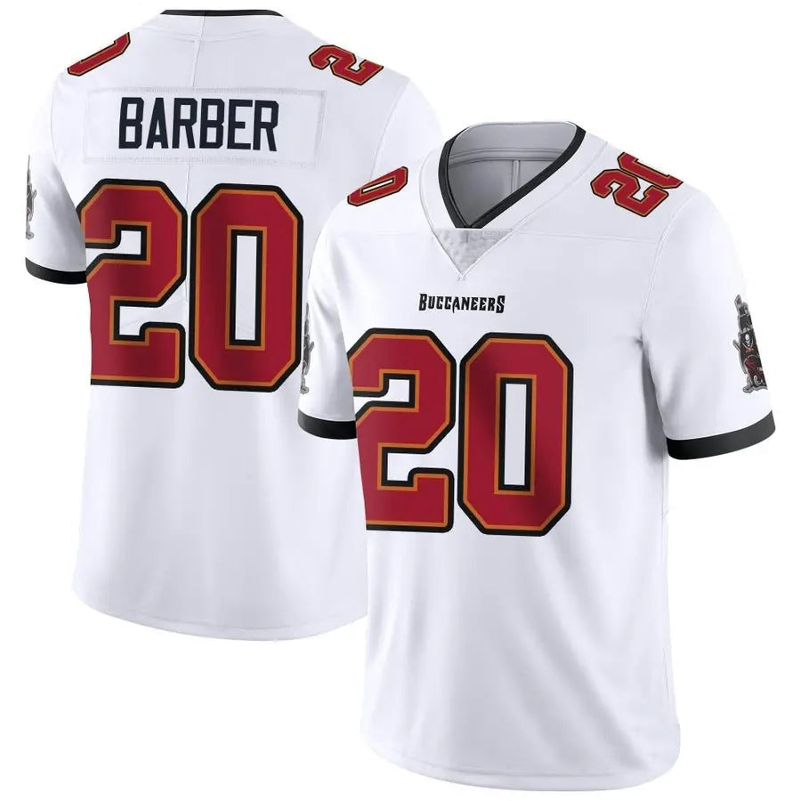 Custom #20 White TB Football Shirt Top