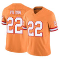 Custom #22 Orange TB Football Shirt Top