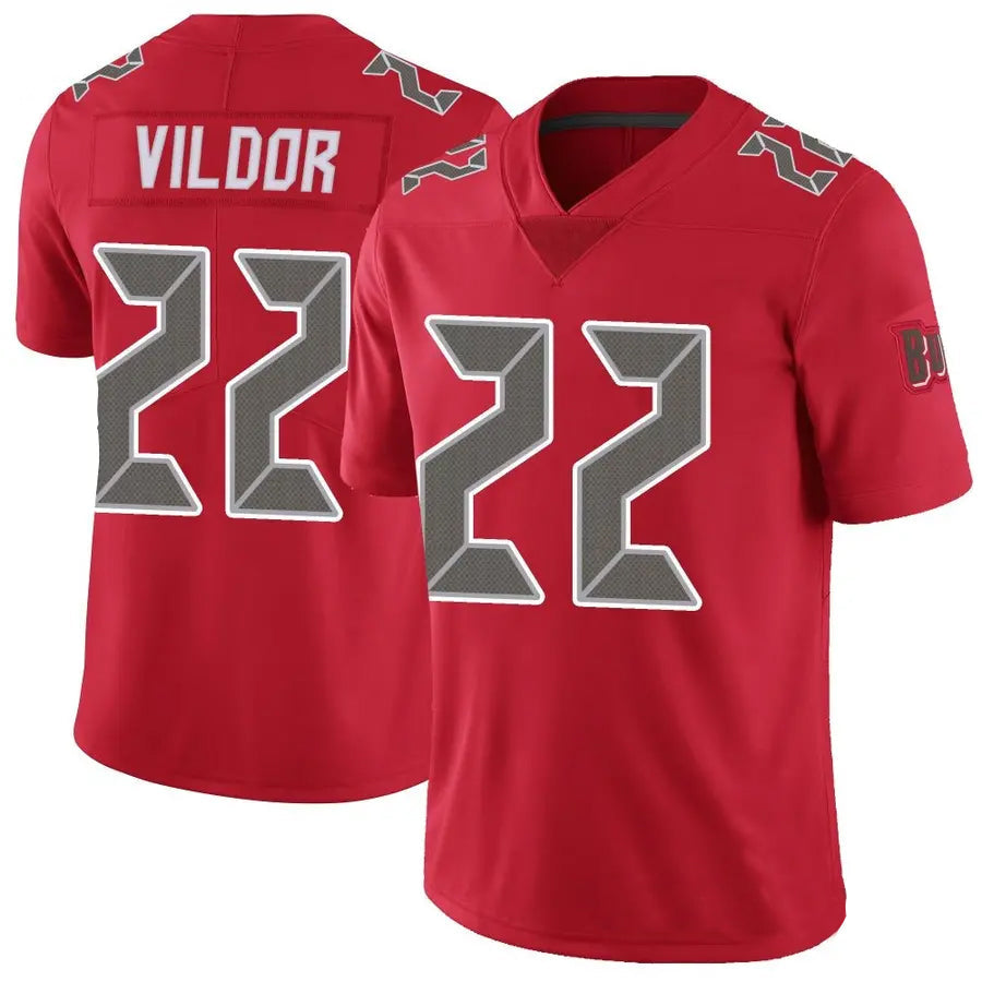 Custom #22 Red TB Football Shirt Top