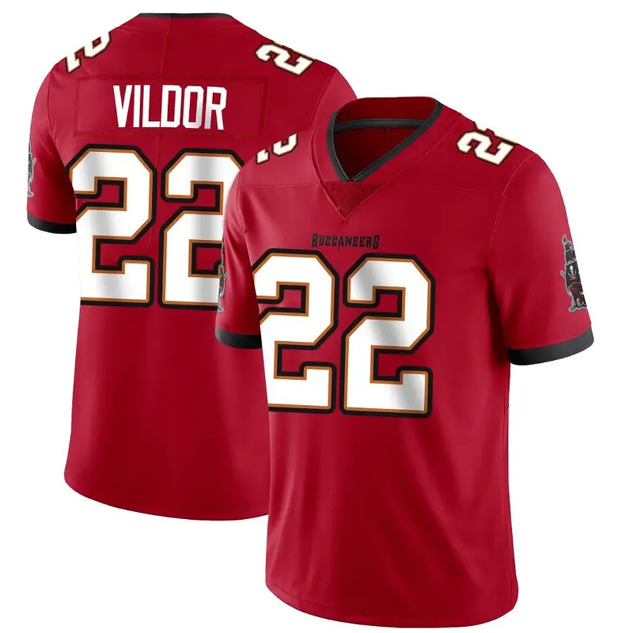 Custom #22 Red TB Football Shirt Top