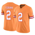 Custom #2 Orange TB Football Shirt Top