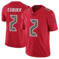 Custom #2 Red TB Football Shirt Top