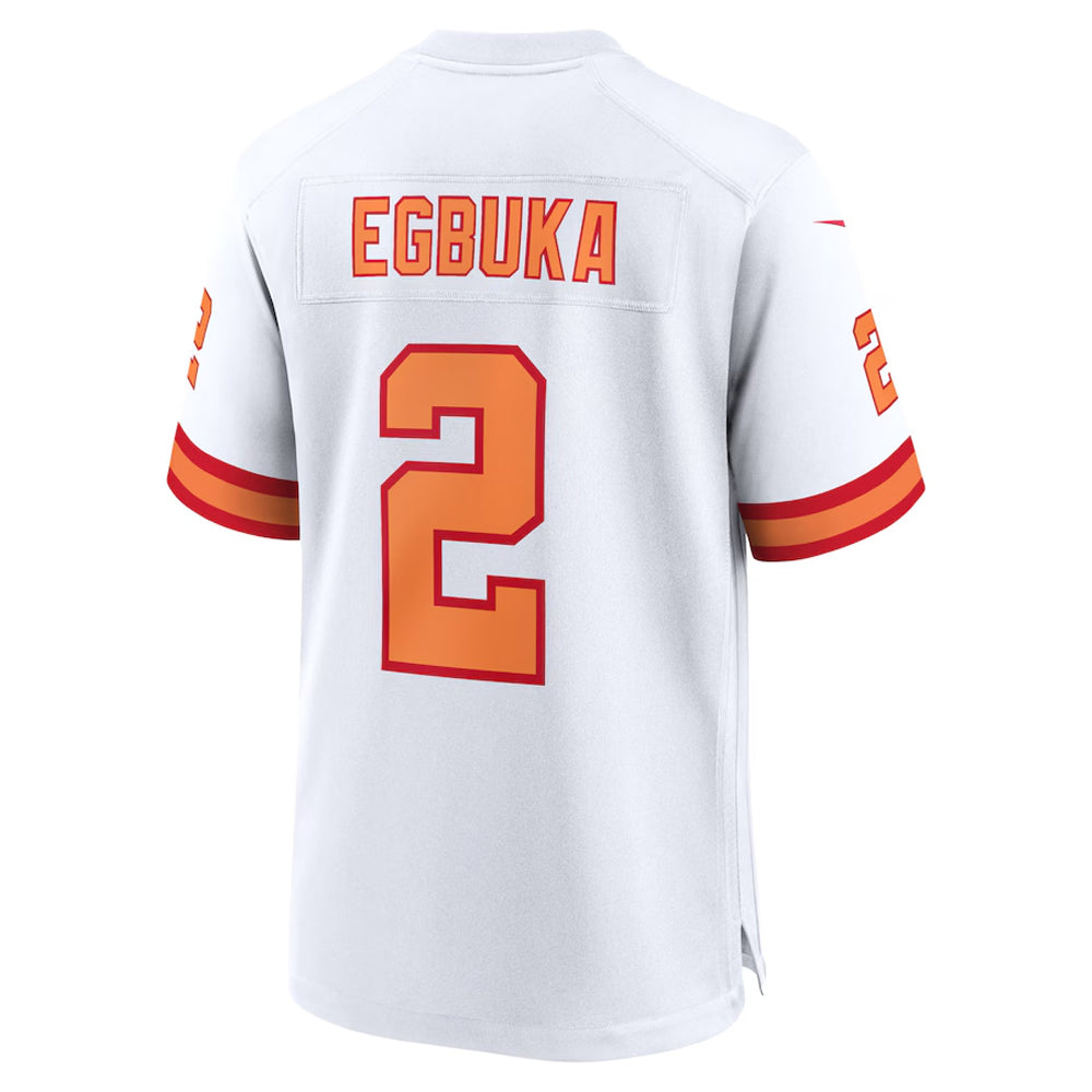 Custom #2 White TB Football Shirt Top