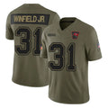 Custom #31 Olive TB Football Shirt Top
