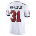 Custom #31 White TB Football Shirt Top