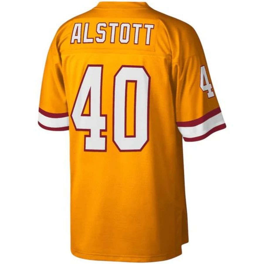Custom #40 Orange 1996 TB Football Shirt Top