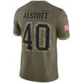 Custom #40 Olive TB Football Shirt Top