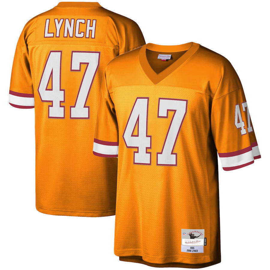 Custom #47 Orange TB Football Shirt Top