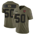 Custom #50 Olive TB Football Shirt Top