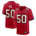 Custom #50 Red TB Football Shirt Top