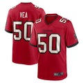 Custom #50 Red TB Football Shirt Top