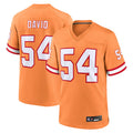 Custom #54 Orange Throwback TB Football Shirt Top