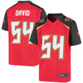 Custom #54 Red TB Football Shirt Top