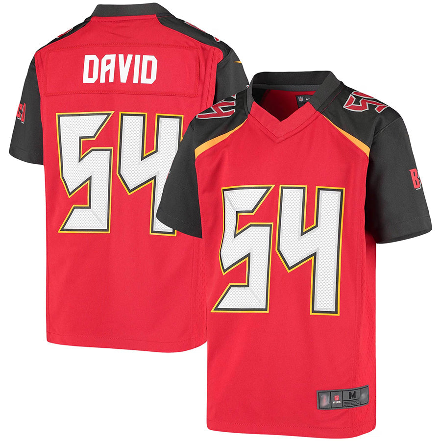 Custom #54 Red TB Football Shirt Top