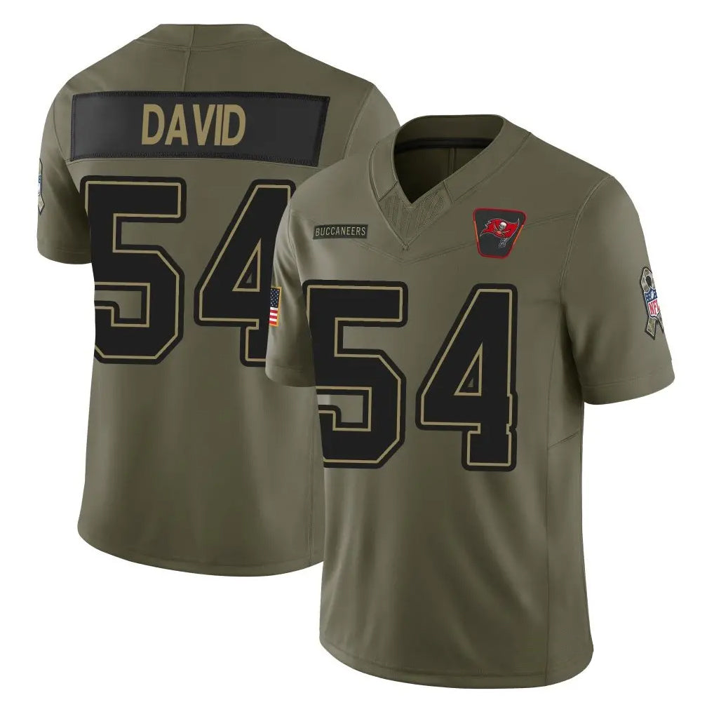 Custom #54 Olive TB Football Shirt Top