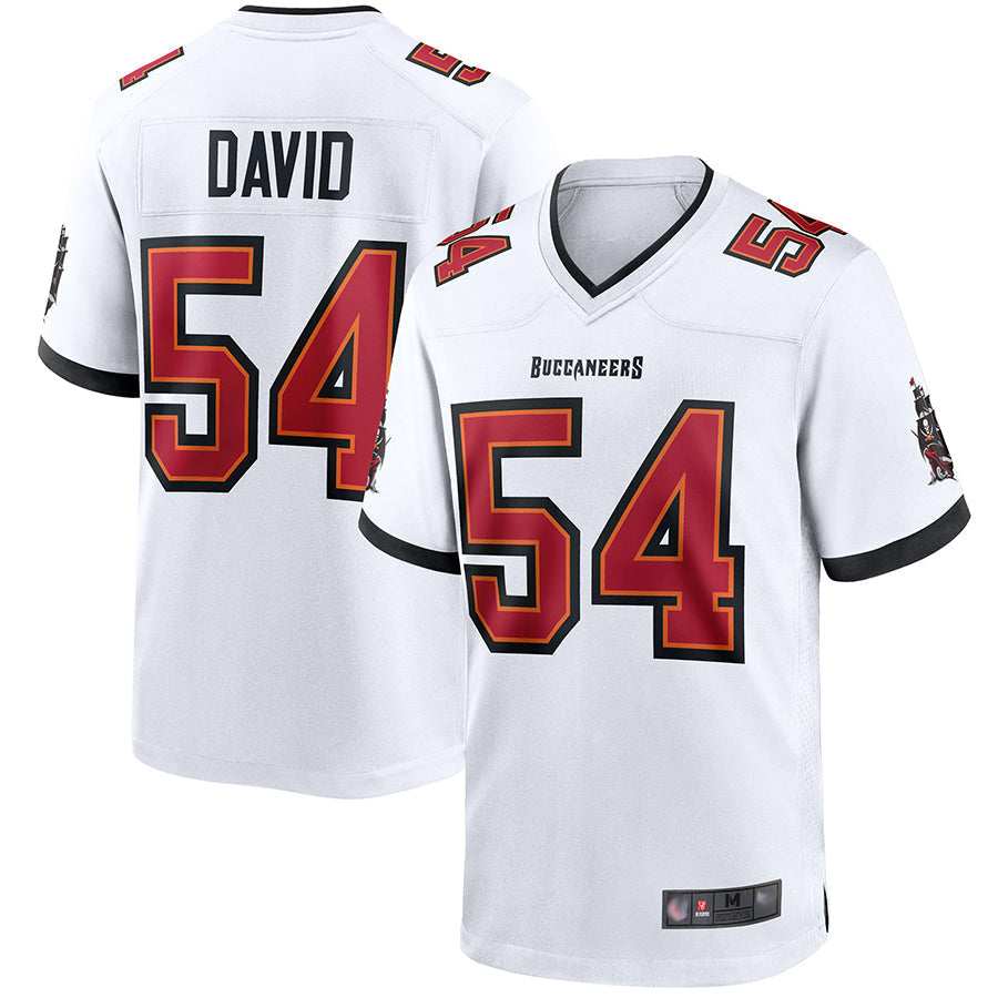 Custom #54 White TB Football Shirt Top
