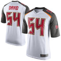Custom #54 White TB Football Shirt Top