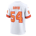 Custom #54 White TB Football Shirt Top