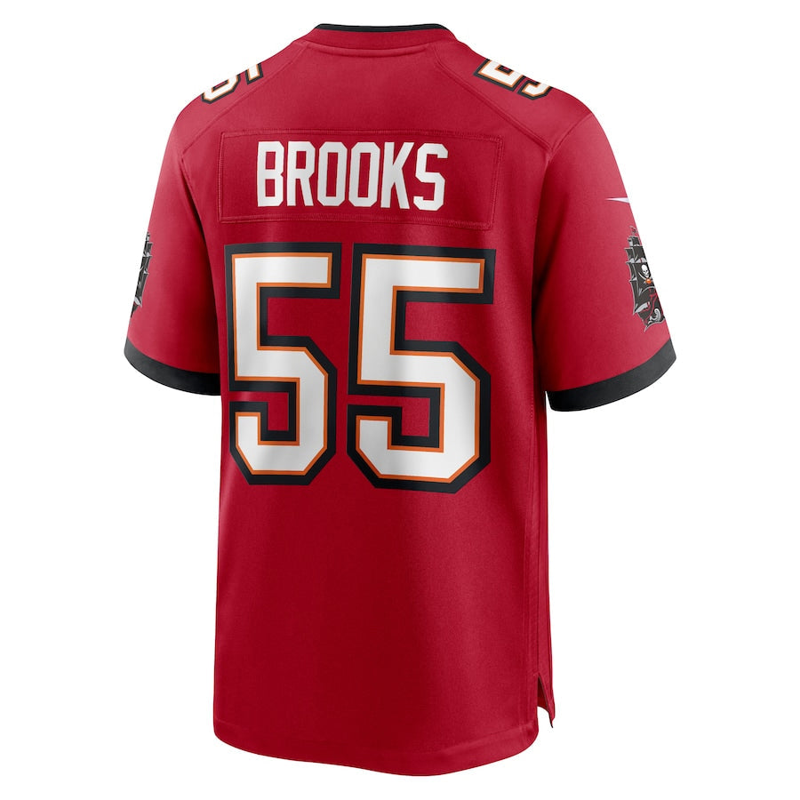 Custom #55 Red TB Football Shirt Top