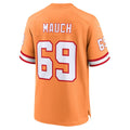 Custom #69 Orange Throwback TB Football Shirt Top